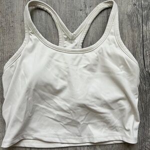 Lavento Women's Racerback Sports Bras Yoga Crop Top with Built in Bra, Size 4